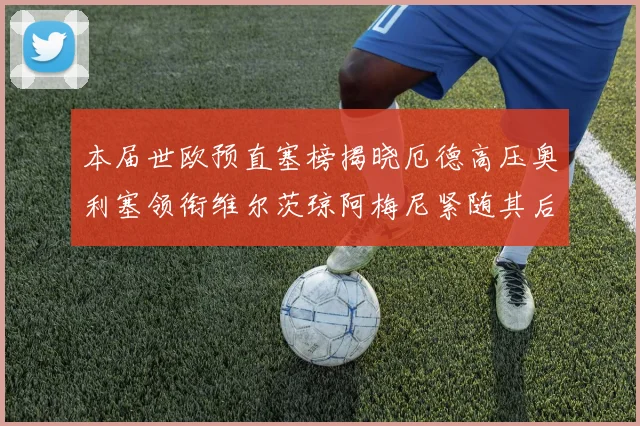 本届世欧预直塞榜揭晓厄德高压奥利塞领衔维尔茨琼阿梅尼紧随其后
